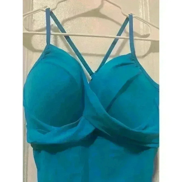 Hilor Aqua One-Piece Criss Cross Back Swimsuit NWT Size 16 - Picture 10 of 11